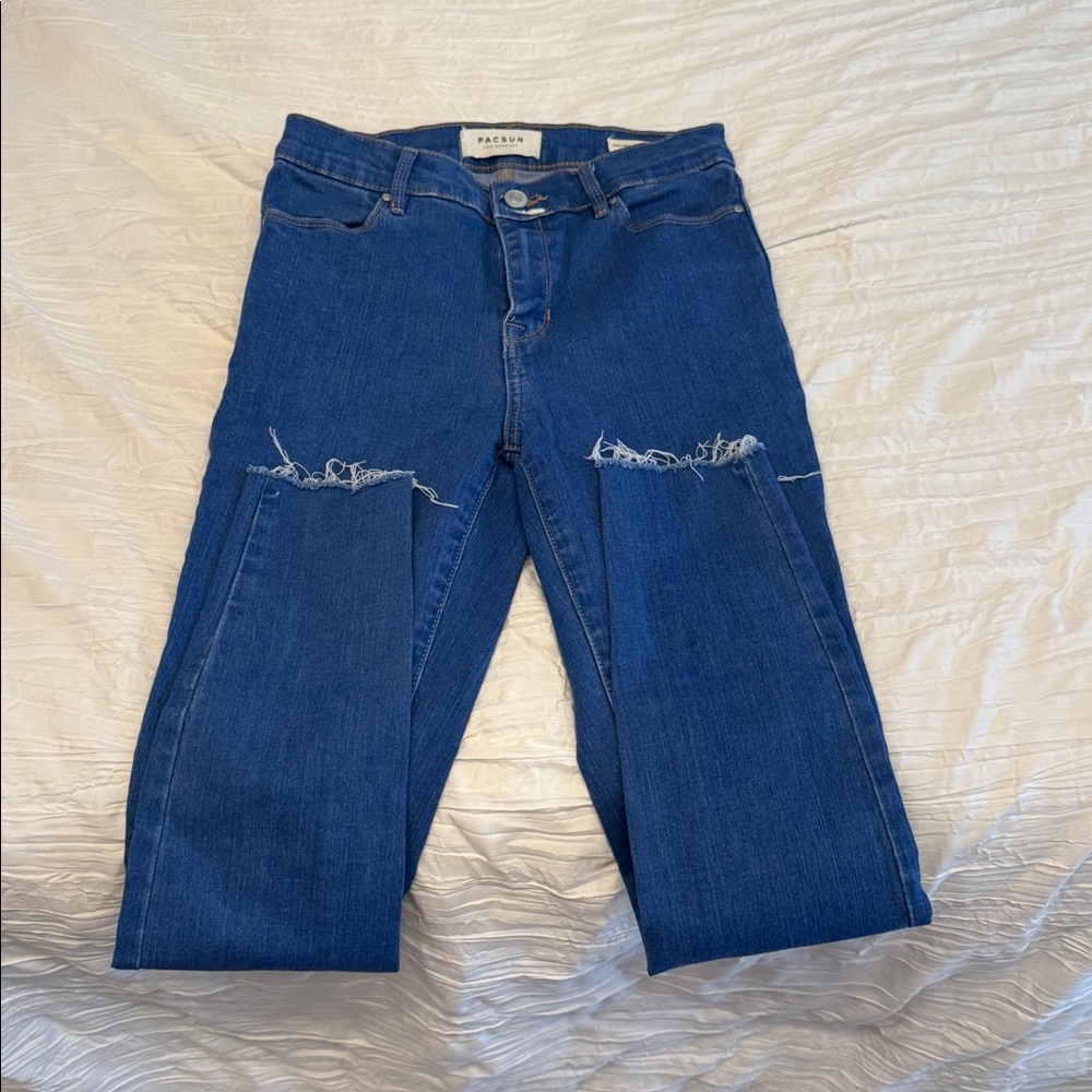 PacSun Blue Distressed Denim Jeans